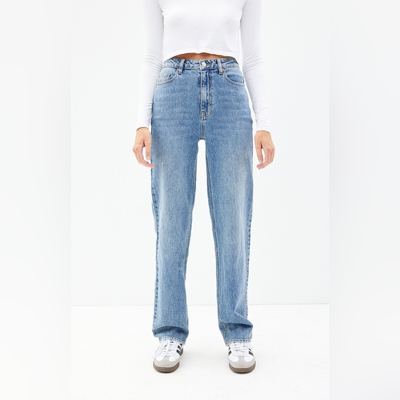 PacSun Stretch Dad Jeans casual straight leg school work everyday‎ essential 26 - Picture 4 of 13
